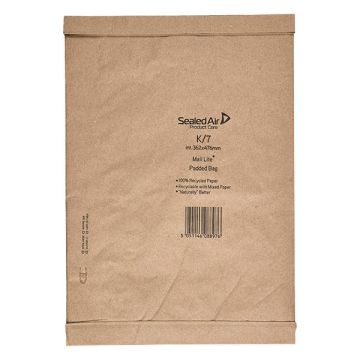 Mail Lite gewatteerde envelop bruin 363 x 476 mm - zelfklevend (50 stuks)