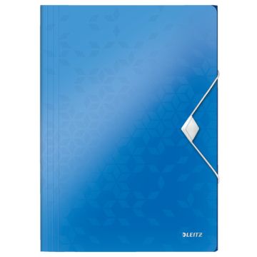 Leitz 4599 WOW elastomap plastic blauw metallic A4