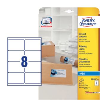 Avery Zweckform J8165-10 verzendetiketten 99,1 x 67,7 mm (80 etiketten)