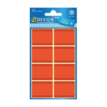 Avery Zweckform 59372 diepvriesetiketten 28 x 36 mm rood (40 etiketten)