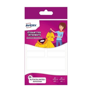 Avery family ETVET36 textieletiketten 45 x 13 mm (36 stuks)