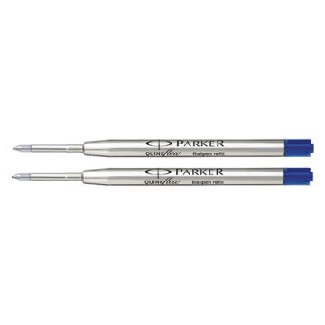 Parker Quinkflow balpen navulling fijn blauw (2 stuks)