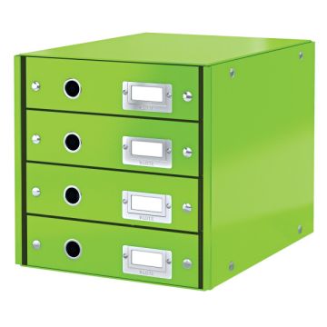 Leitz 6049 WOW ladeblok groen (4 laden)