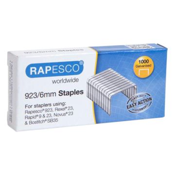 Rapesco 23/6 nietjes gegalvaniseerd (1000 stuks)