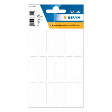 Herma 3650 multifunctionele etiketten 12 x 34 mm wit (126 etiketten)