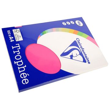 Clairefontaine gekleurd papier fuchsia 80 grams A4 (100 vel)