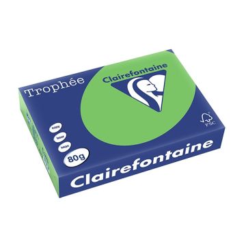 Clairefontaine gekleurd papier grasgroen 80 grams A4 (500 vel)