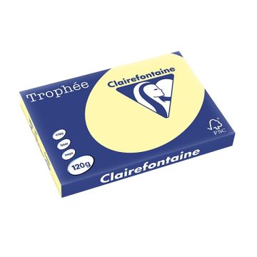 Clairefontaine gekleurd papier geel 120 grams A3 (250 vel)