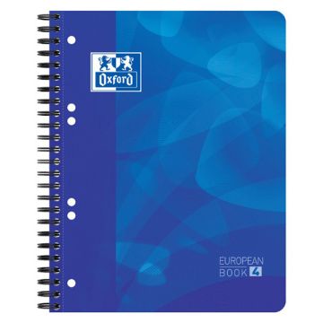 Oxford School projectboek A5+ gelinieerd 90 grams 120 vel blauw