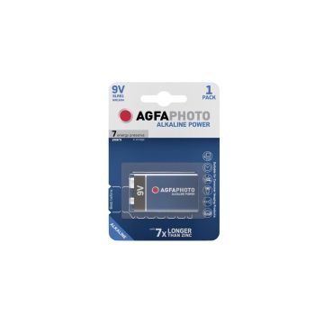 Agfaphoto 9V / 6LR61 / E-Block Alkaline Batterij (1 stuk)