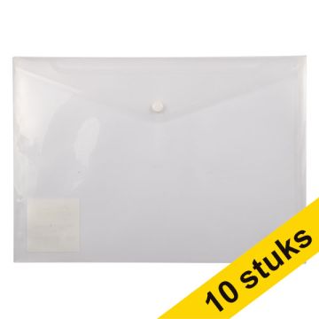 Aanbieding: 10x 123inkt documentenvelop A4 transparant