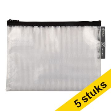 Aanbieding: 5x 123inkt Mesh-etui zwart (A5)