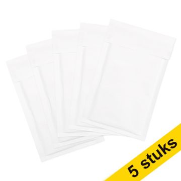 123inkt luchtkussen envelop wit 140 x 225 mm - B12 zelfklevend (5 stuks)