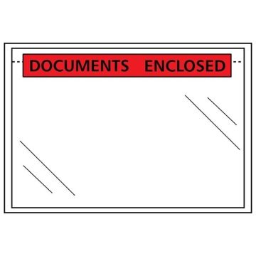 123inkt paklijst envelop documents enclosed 225 x 165 mm - A5 zelfklevend (100 stuks)