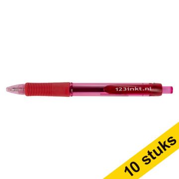 Aanbieding: 10x 123inkt gelpen rood