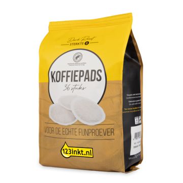 123inkt koffiepads Dark Roast 36 stuks