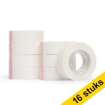 Aanbieding: 16x 123inkt invisible plakband 19 mm x 33 m