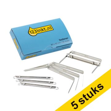 Aanbieding: 5x 123inkt fastener 80 x 50mm (50 stuks)