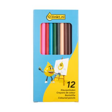 123inkt Classic kleurpotloden (12 stuks)