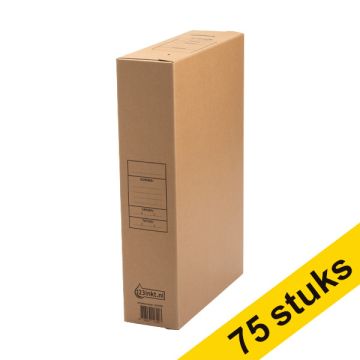 Aanbieding: 3x 123inkt archiefdoos A4/folio 80 x 250 x 352 mm (25 stuks)