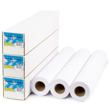 Aanbieding: 3x 123inkt Matt Coated paper roll 914 mm (36 inch) x 30 m (120 grams)