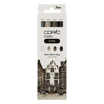 Copic Ciao Shade markerset Dark Warm Grey (4 stuks)