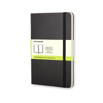 Moleskine pocket notitieboek blanco hard cover zwart