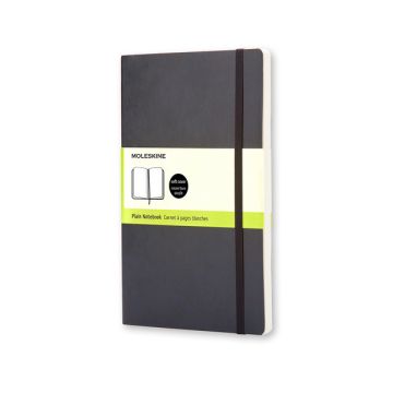 Moleskine pocket notitieboek blanco soft cover zwart