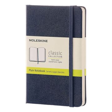 Moleskine pocket notitieboek blanco hard cover blauw