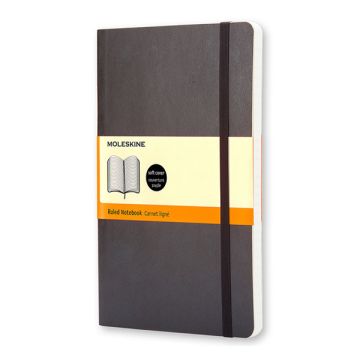 Moleskine pocket notitieboek gelinieerd soft cover zwart