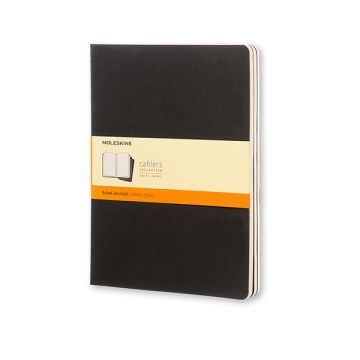 Moleskine XL gelinieerd schrift zwart (3 stuks)