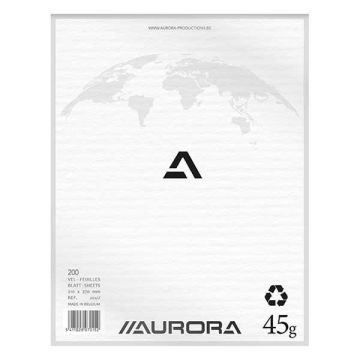 Aurora kladblok 210 x 270 mm 200 vel blanco