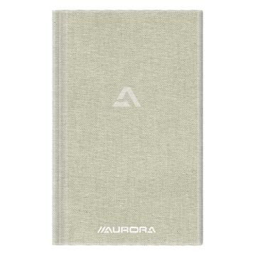 Aurora notitieboek 125 x 195 mm geruit 96 vel grijs (5 mm)