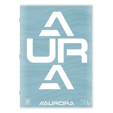 Aurora gelinieerd schrift A4 blauw 36 vel