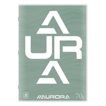 Aurora geruit schrift A4 groen 36 vel (5 mm)