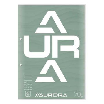 Aurora cursusblok A4 geruit 5 mm 70 grams groen (100 vel)