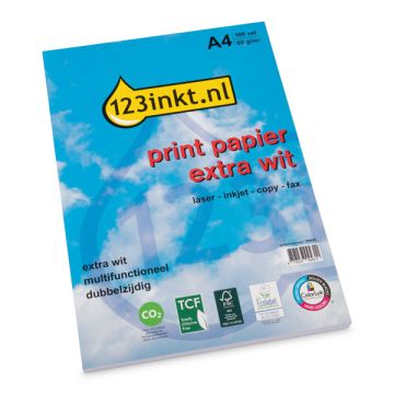 123inkt kopieerpapier 1 pak 100 vel A4 - 80 grams FSC® Mix Credit