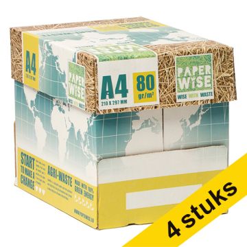 Aanbieding: 4x PaperWise 1 doos van 2.500 vel A4 - 80 grams