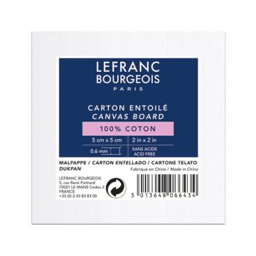 Lefranc Bourgeois Louvre canvas board 5 x 5 cm