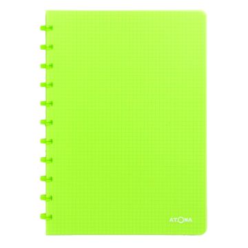 Atoma Trendy geruit schrift A4 transparant groen 72 vel (5 mm)