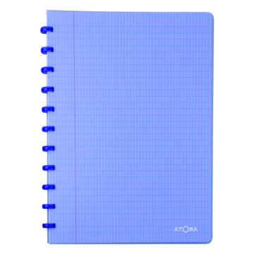 Atoma Trendy geruit schrift A4 transparant blauw 72 vel (4 x 8 mm)