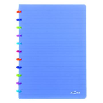 Atoma Tutti Frutti geruit schrift A4 transparant blauw 72 vel (5 mm)