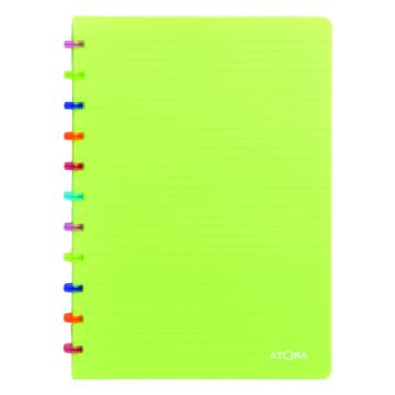 Atoma Tutti Frutti geruit schrift A4 transparant groen 72 vel (5 mm)