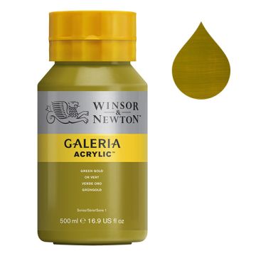 Winsor & Newton Galeria acrylverf 294 green gold (500 ml)