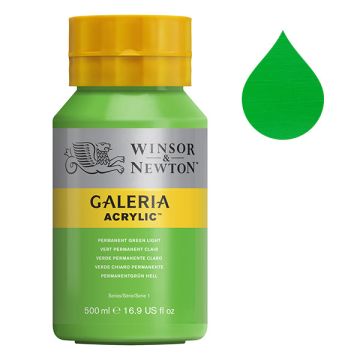 Winsor & Newton Galeria acrylverf 483 permanent green light (500 ml)