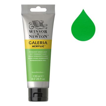 Winsor & Newton Galeria acrylverf 483 permanent green light (120 ml)