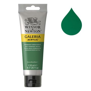 Winsor & Newton Galeria acrylverf 484 permanent green middle (120 ml)