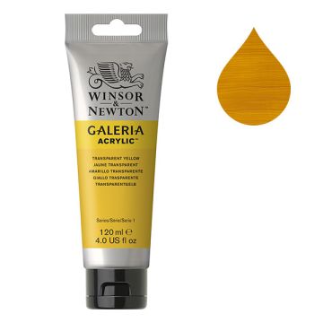 Winsor & Newton Galeria acrylverf 653 transparent yellow (120 ml)