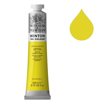 Winsor & Newton Winton olieverf 346 lemon yellow hue (200ml)