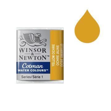 Winsor & Newton Cotman aquarelverf 744 yellow ochre (halve nap)